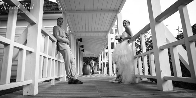 mariage ) l'hotel Lux Réunion Christelle noir et blanc