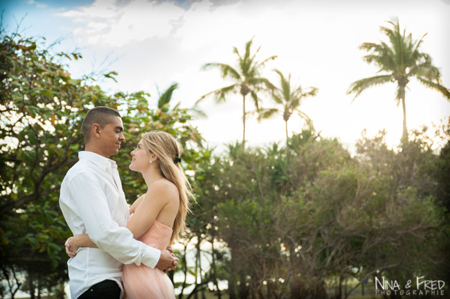 séance photo engagement à la Réunion Gaëlle