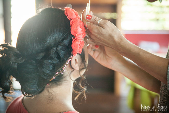 coiffure de mariage d'Isabelle