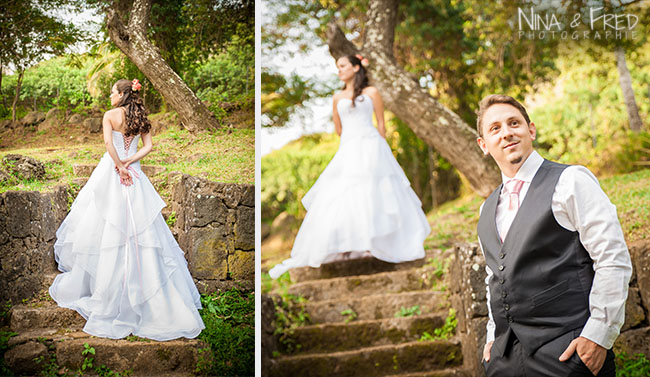 séance photo voyage de noces à la Réunion E&S