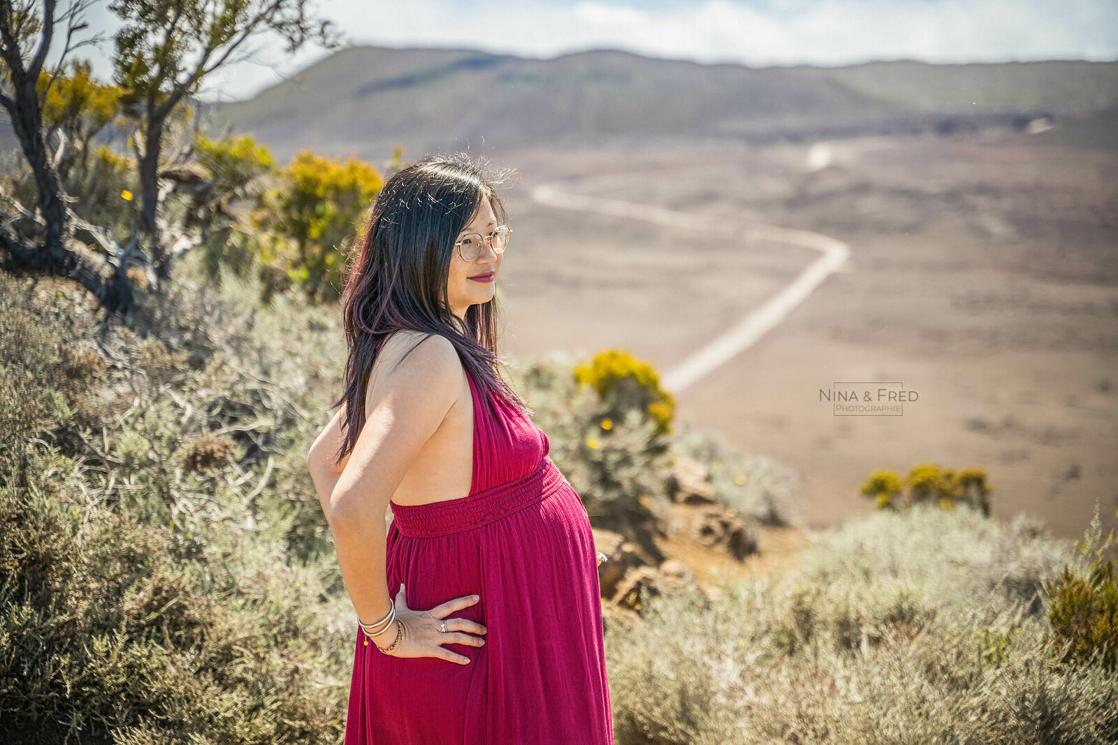 shooting femme enceinte volcan plaine des sables N&D-24