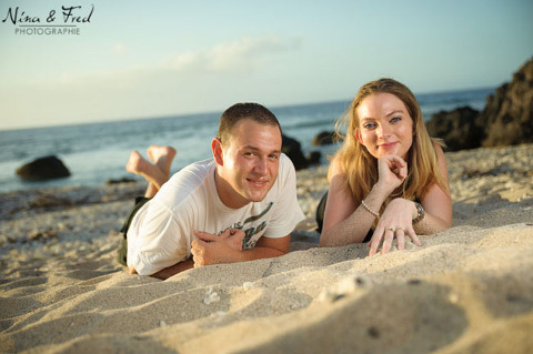 Élodie et Aurélien plage