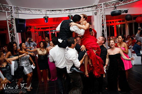 Corinne et Jacky porté des mariés