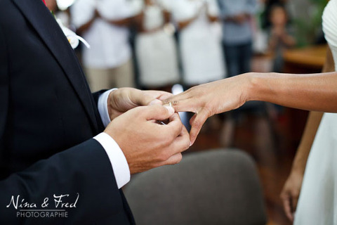 Christine et Marcelo alliances