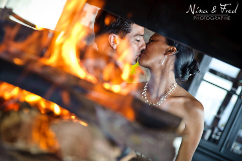 Christine et Marcelo feu de cheminée