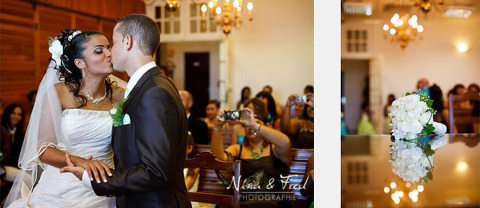 mariage karen johan bisou