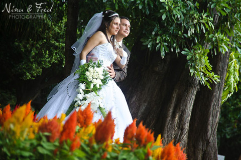 Vanessa et Paolo au jardin de l'état