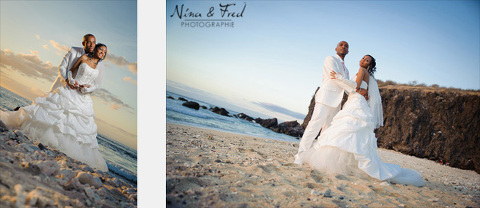 deux photos plage murielle et djouneid