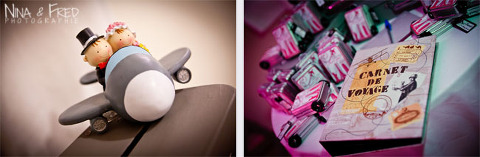 décoration thème voyage mariage Maud