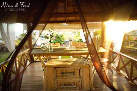 décoration de mariage cérémonie laïque Tikus Garden Maelle