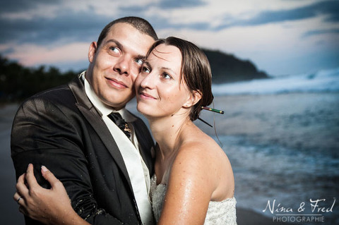 séance photo Trash the dress sur la plage Maelle