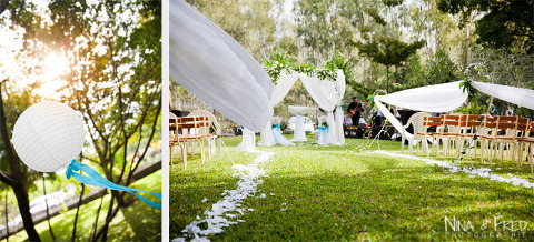 ceremonie dans un jardin Gaëlle et Arnaud