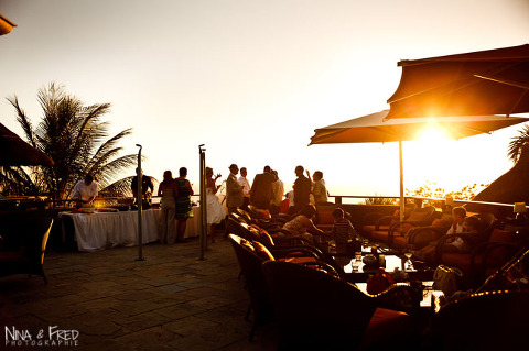 réception au Palm hôtel 974 mariage de Sandra et Denis