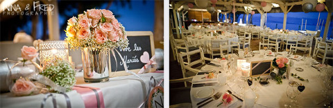 photos déco restaurant la plage Elodie et Aurélien