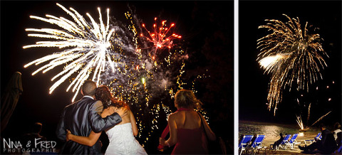feu d'artifice du mariage de Maeva et Cédric