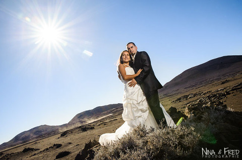 mariés au Volcan 974 Amandine