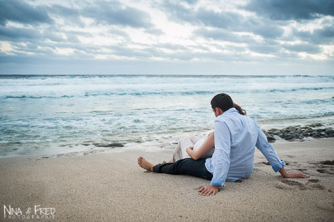 séance photo de grossesse avec le papa Lucie et Yann