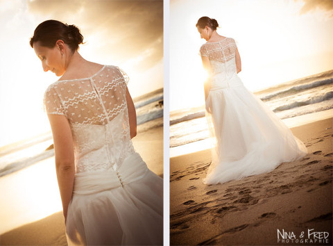 photo souvenir la mariée Julie