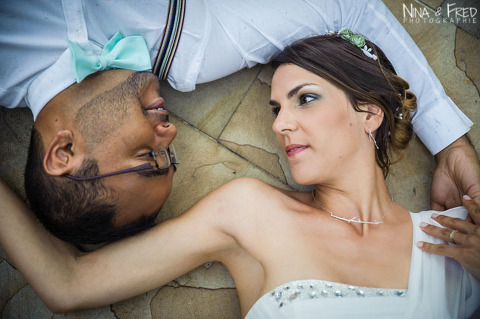 photo de mariage au parc exotica laura et Rahma