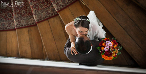 les mariés laura et Rahma à la mairie