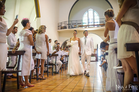 entrée des mariés Aurélie et Maxime