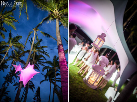 décoration du mariage d'Aurélie 974