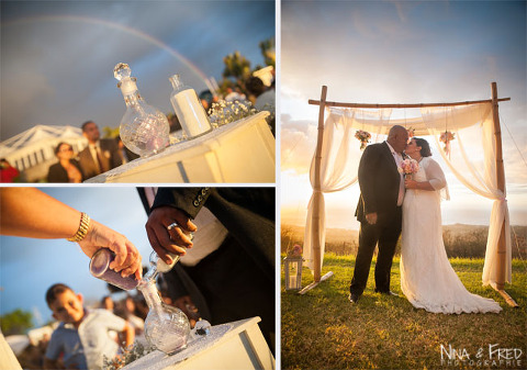 cérémonie du sable mariage Mickaëlle