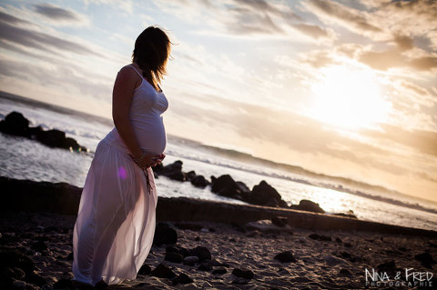 femme enceinte à la Réunion Audrey