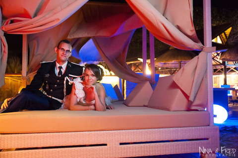 séance photo de mariage au Palm petite île Linda