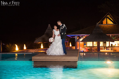 mariage au Palm île de la Réunion Linda
