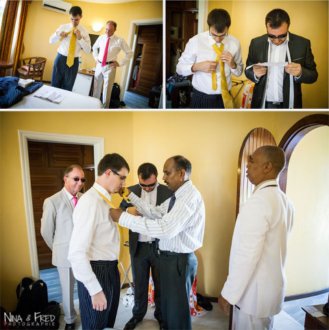 préparation du marié à Maurice