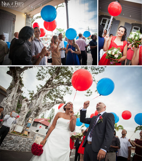 lâché de ballons mariage F&D