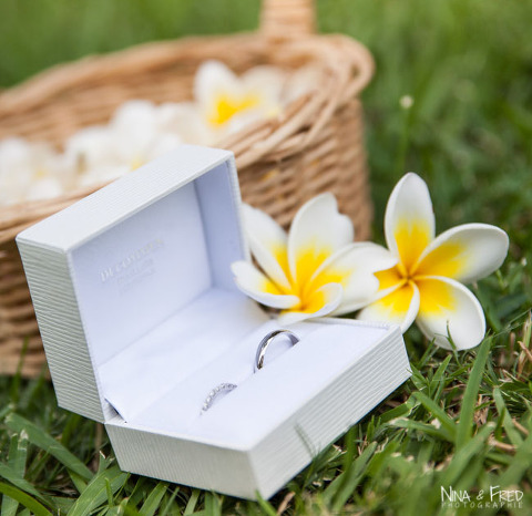 alliances mariage Marie et Florent