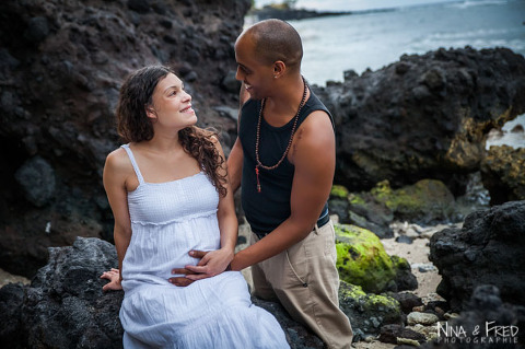 Gina et Lionel, photo de grossesse