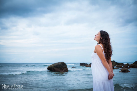 femme enceinte à la Réunion Gina