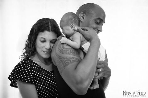 photo de naissance de Léa et ses parents