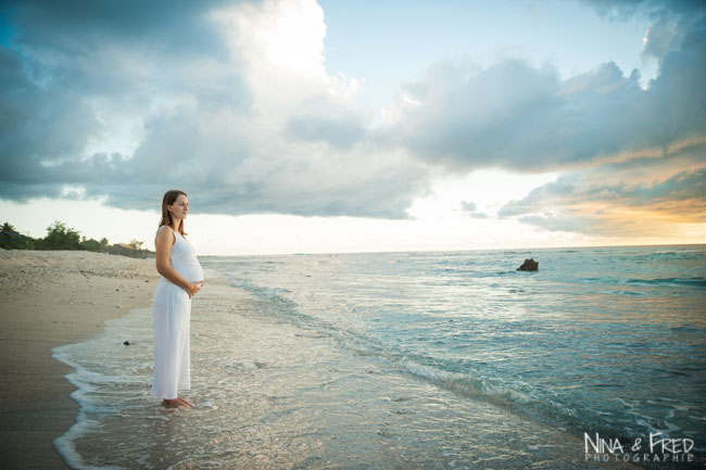 photo femme enceinte à la Réunion Maelle