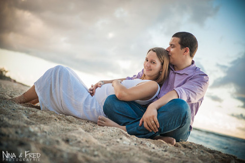 séance photo de grossesse Réunion Loïc et Maelle