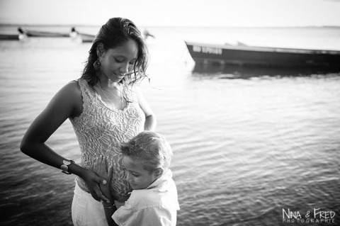 photo de grossesse avec enfant Julia