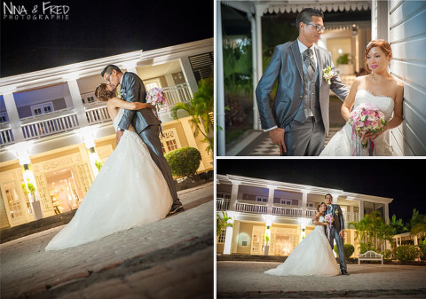 photos des mariés A&L au Lux île de la Réunion