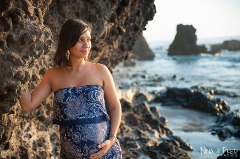 Julie enceinte île de la Réunion