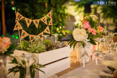 décoration du mariage d'E&C 974