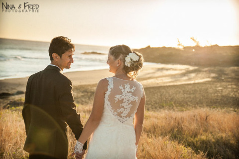 Emmanuelle et Cédric mariage savane