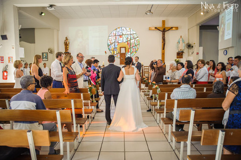 entrée de la mariée Isabelle dans l'Eglise