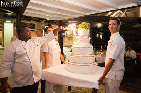 gateau de mariage au Lux Sandrine et Thomas