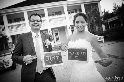 photo just married S&T