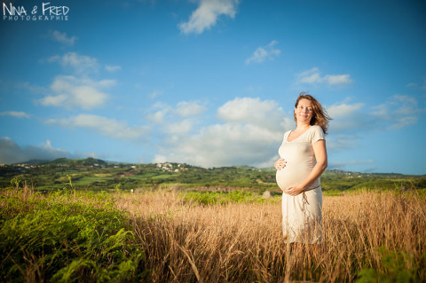 femme enceinte savane Réunion Gladys