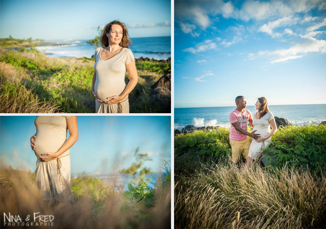 photos de grossesse de G&G à la Réunion