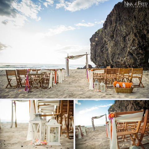 cérémonie laïque sur la plage Lydia