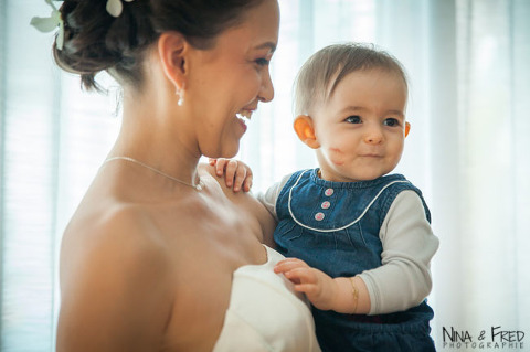 la mariée et son bébé L&N